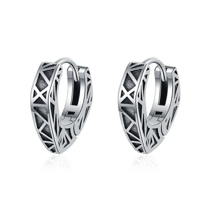 Elegant 925 Sterling Silver Zircon Stud Earrings for Women's Wedding and Engagement