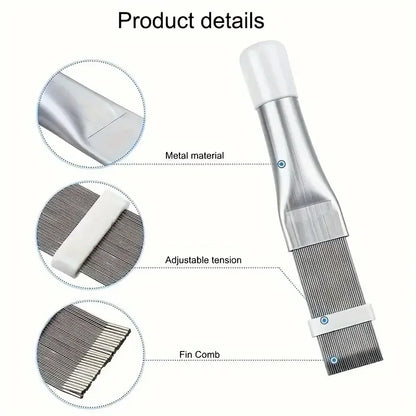 1Pc Stainless Steel Fin Comb Brush Cleaner For Air Conditioner