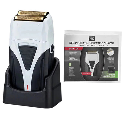 4D Powerful Electric Shaver For Men Rechargeable Stainless Steel Razor With Floating Head Fast Charging System