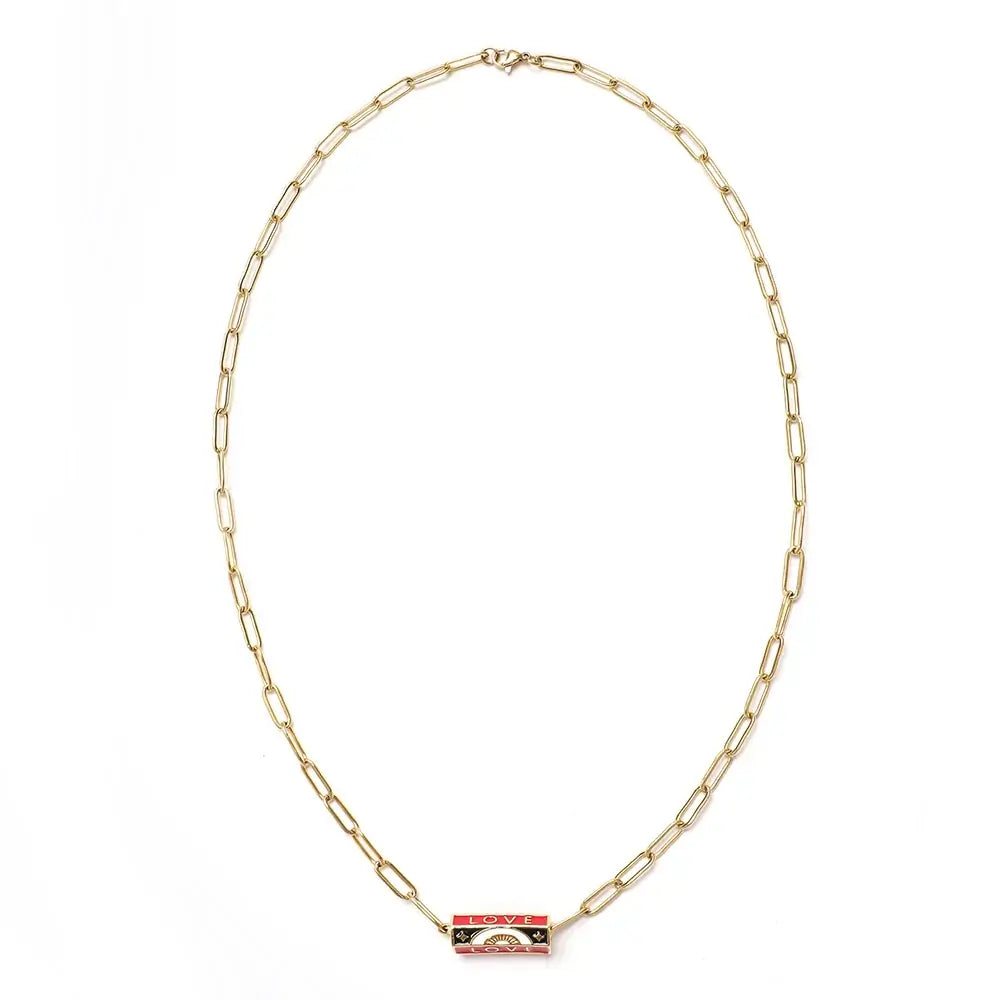 Stainless Steel Chain Lucky Eye Amulet Amour Love Necklace Bohemian Jewelry XN115-11 CHINA