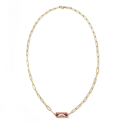 Stainless Steel Chain Lucky Eye Amulet Amour Love Necklace Bohemian Jewelry XN115-11 CHINA