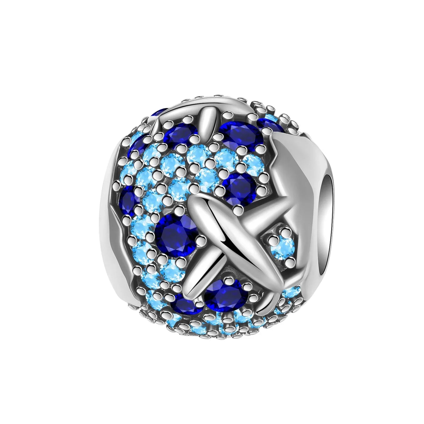 Sterling Silver Astronaut Planet Charms for Bracelets and Earrings SCR6088