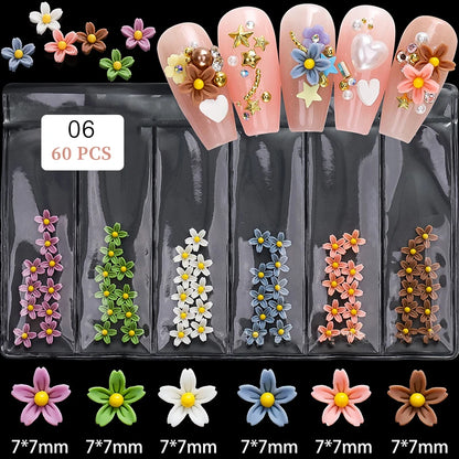 Kawaii Lollypop 3D Nail Art Charms Set with Resin Butterfly and Bear Rhinestones