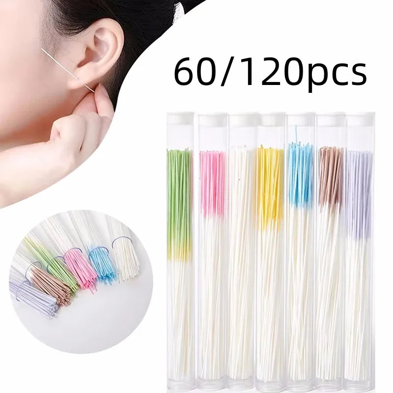 120/60Pcs Ear Piercing Cleaning Tool for Effective Dirt Odor Removal