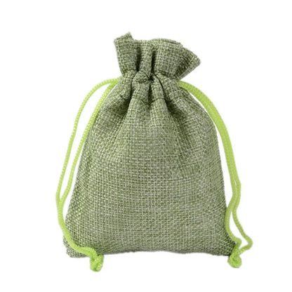 Colorful Cotton Jute Gift Pouches Set of 50 - Customizable Storage Bags for Jewelry and Accessories