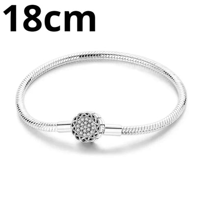 925 Sterling Silver Adjustable Gold Cross Virgin Mary Blue Eye Zircon Charm Bracelet for Women Birthday Gift