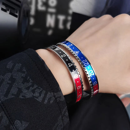 Stainless Steel Digital Display Unisex Water Ghost Bracelet