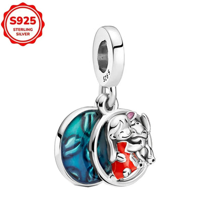 Disney 925 Sterling Silver Pixar Character Bead Charm