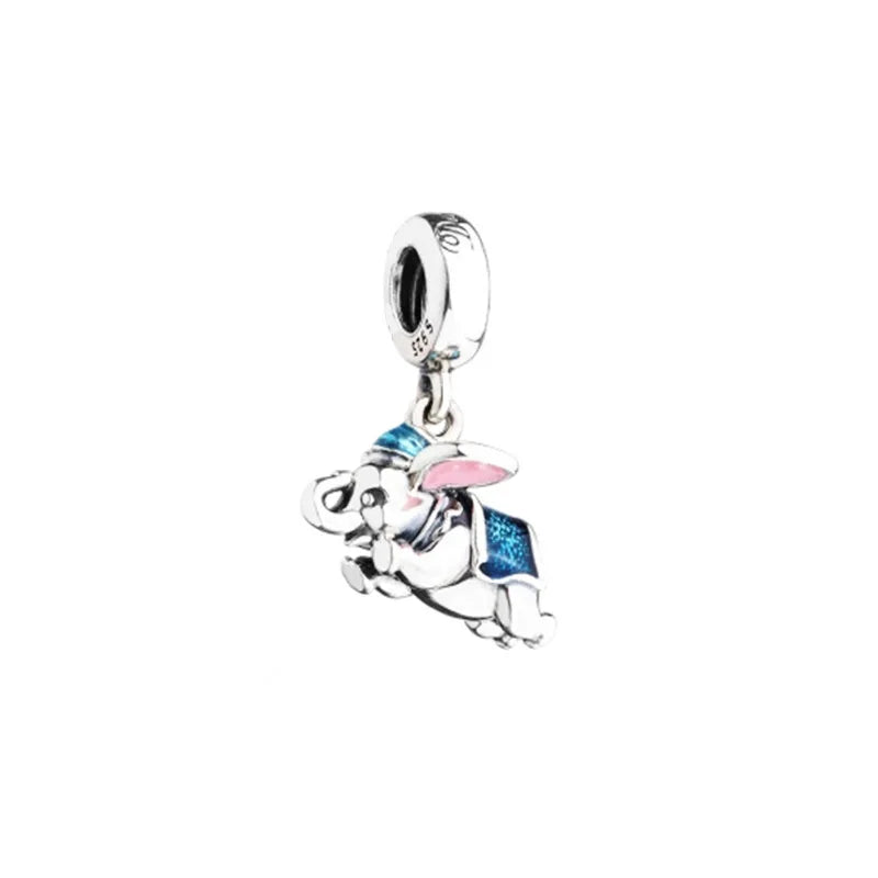 Exquisite 925 Silver Animal Bead Collection Featuring Fish Dog Duck and Pig Pendants for European DIY Bracelets