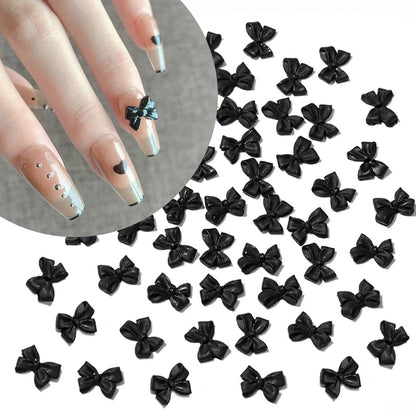 Kawaii Lollypop 3D Nail Art Charms Set with Resin Butterfly and Bear Rhinestones