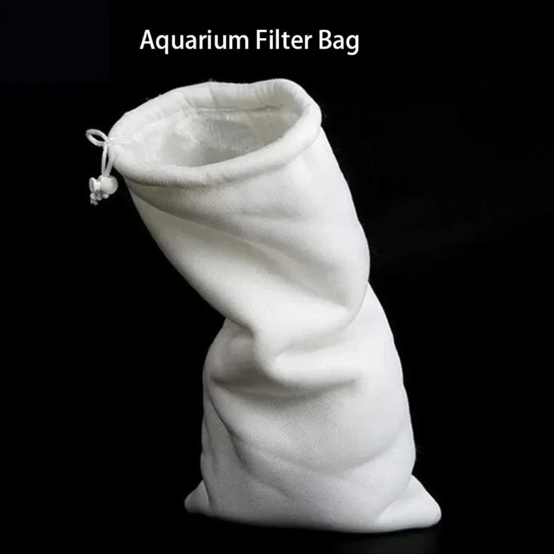 Good Effect Aquarium Filter Wash Filter Magical Bag Pad Biochemical Biological Filtration Clean for Fish Tank White
