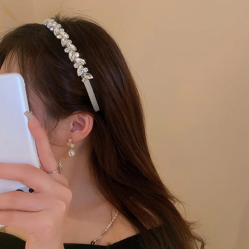 Elegant Rhinestone Geometric Headband for Parties and Weddings