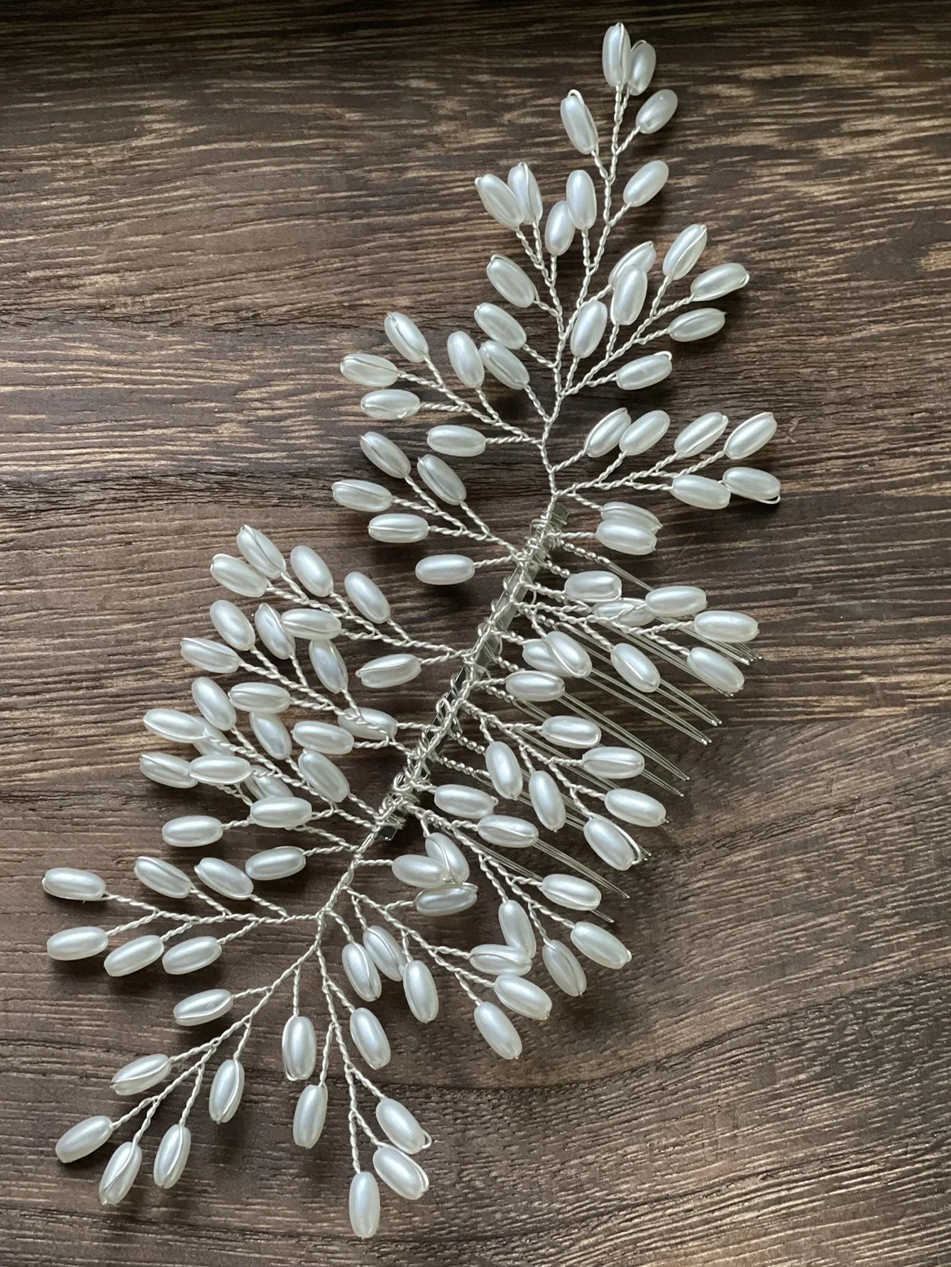 Korean Pearl Hair Combs - Handmade Hairpins & Clips for Women, Brides & Girls GE-18