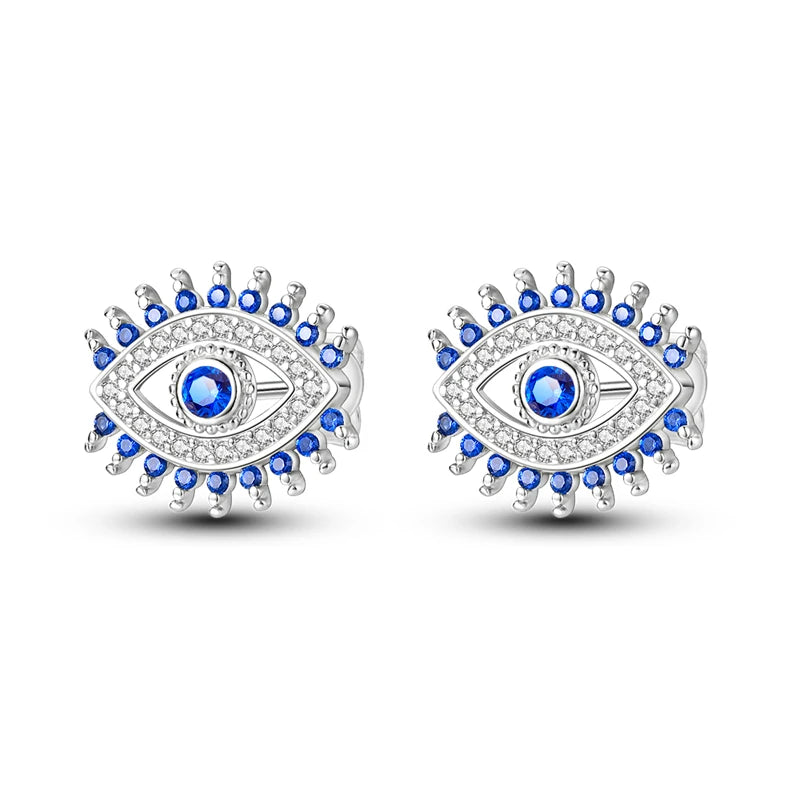 925 Sterling Silver Zircon Stud Earrings for Women Jewelry Party Gifts