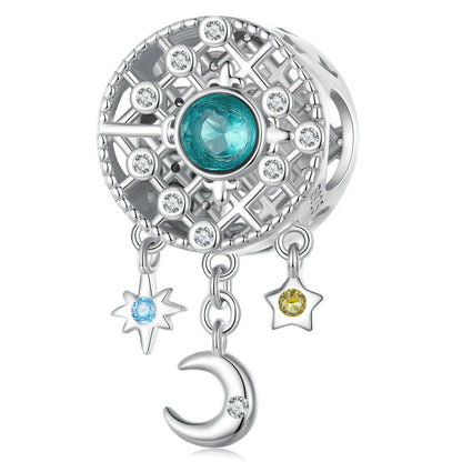 Bisaer 925 Sterling Vintage Cowboy Dream Catcher Charm
