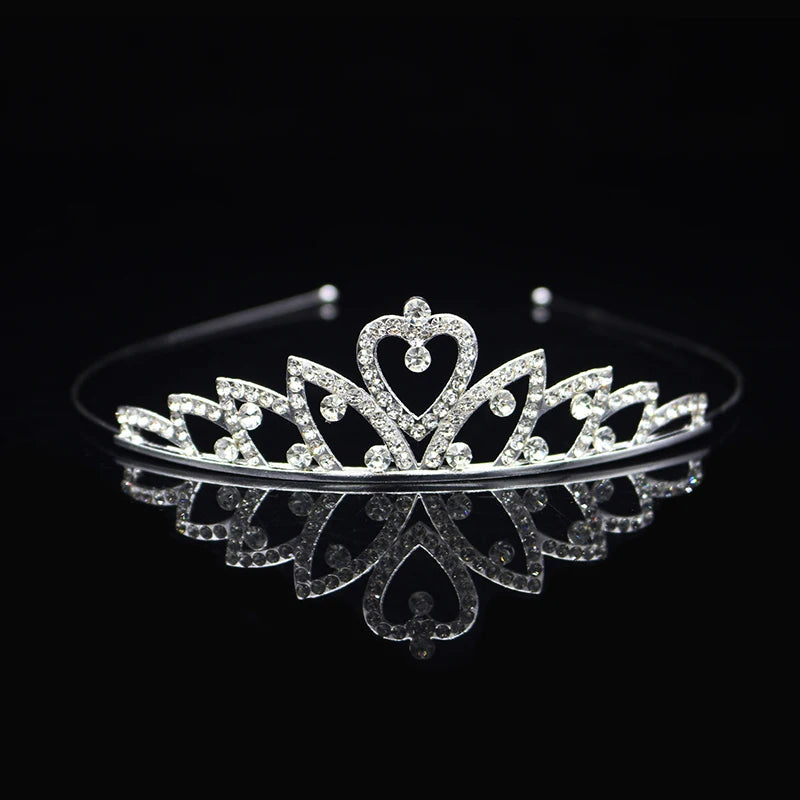 Elegant Crystal Princess Tiaras for Girls Wedding Party Hair Accessories
