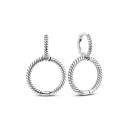Elegant Sterling Silver Pink Bow Earrings with Red Heart and Snowflake Design for Women P1585
