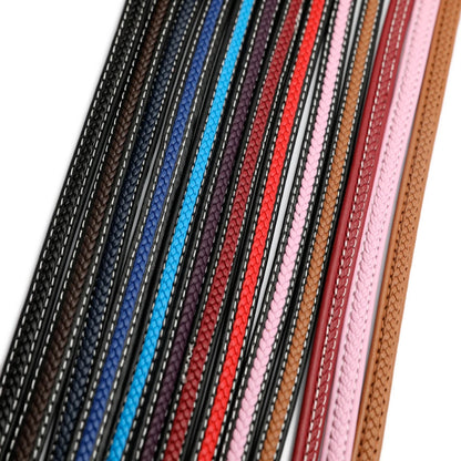Vibrant Faux Leather Braided Cord for DIY Bracelets and Jewelry Making