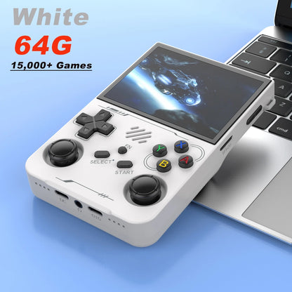 BOYHOM R36XX Handheld Retro Game Console 3.5 Inch IPS 640 x 480 Screen 256GB Expandable Storage 3000mAh Battery WiFi Type C Support 128GB And 64GB Game Libraries