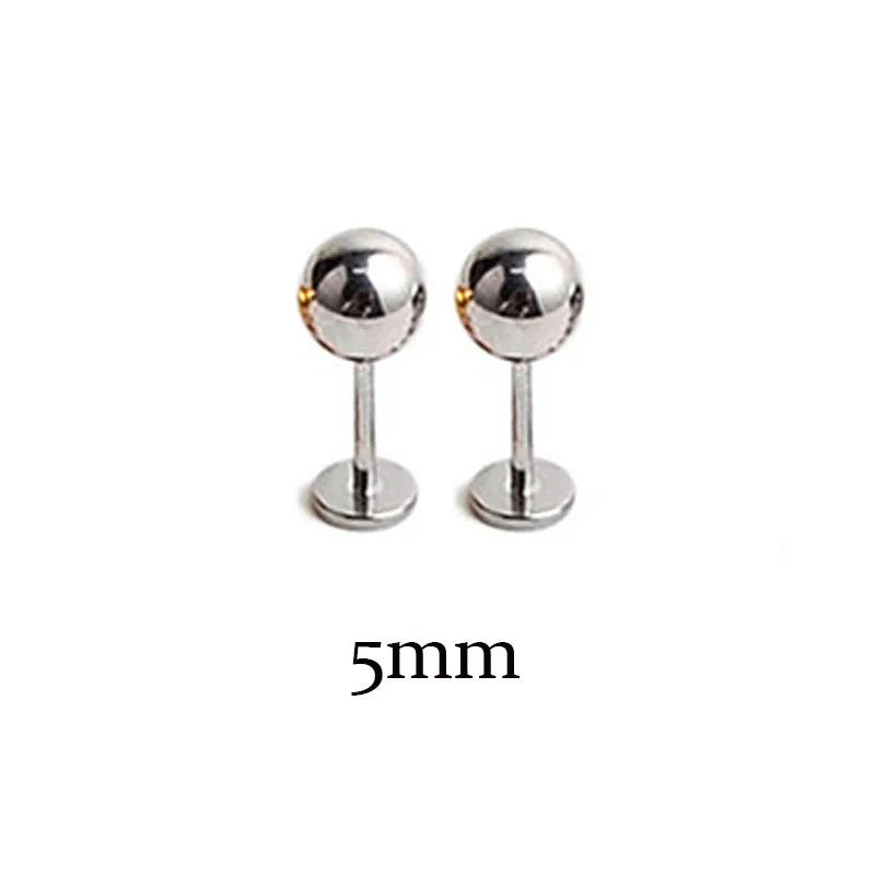Stainless Steel Tragus Helix Ball Studs Set for Men and Women Body Piercing Jewelry