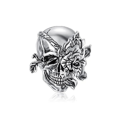925 Sterling Silver Halloween Charms Set Pumpkin Skull Witch Ghost Beads for Bracelet Necklace Jewelry