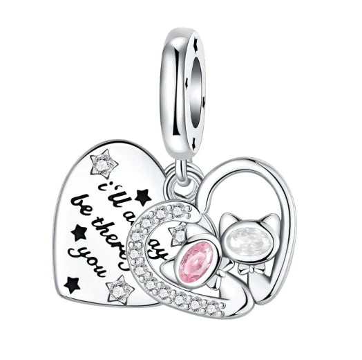 Original 925 Sterling Silver Cat Claw Charms with Zircon Accents Money Attract Earrings and DIY Necklace Bracelet Beads Gift Jewelry