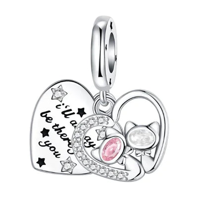Original 925 Sterling Silver Cat Claw Charms with Zircon Accents Money Attract Earrings and DIY Necklace Bracelet Beads Gift Jewelry