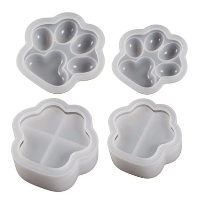 3D Cat Paw Silicone Mold for DIY Epoxy Resin Jewelry Storage Box