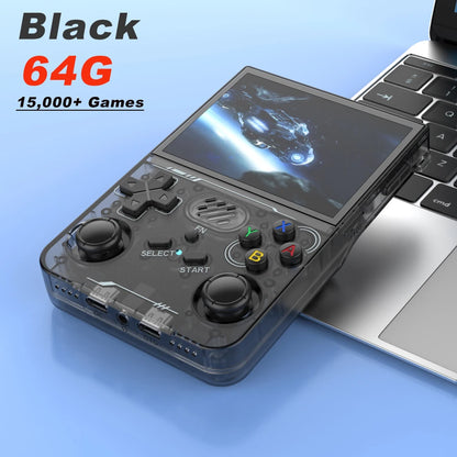BOYHOM R36XX Handheld Retro Game Console 3.5 Inch IPS 640 x 480 Screen 256GB Expandable Storage 3000mAh Battery WiFi Type C Support 128GB And 64GB Game Libraries