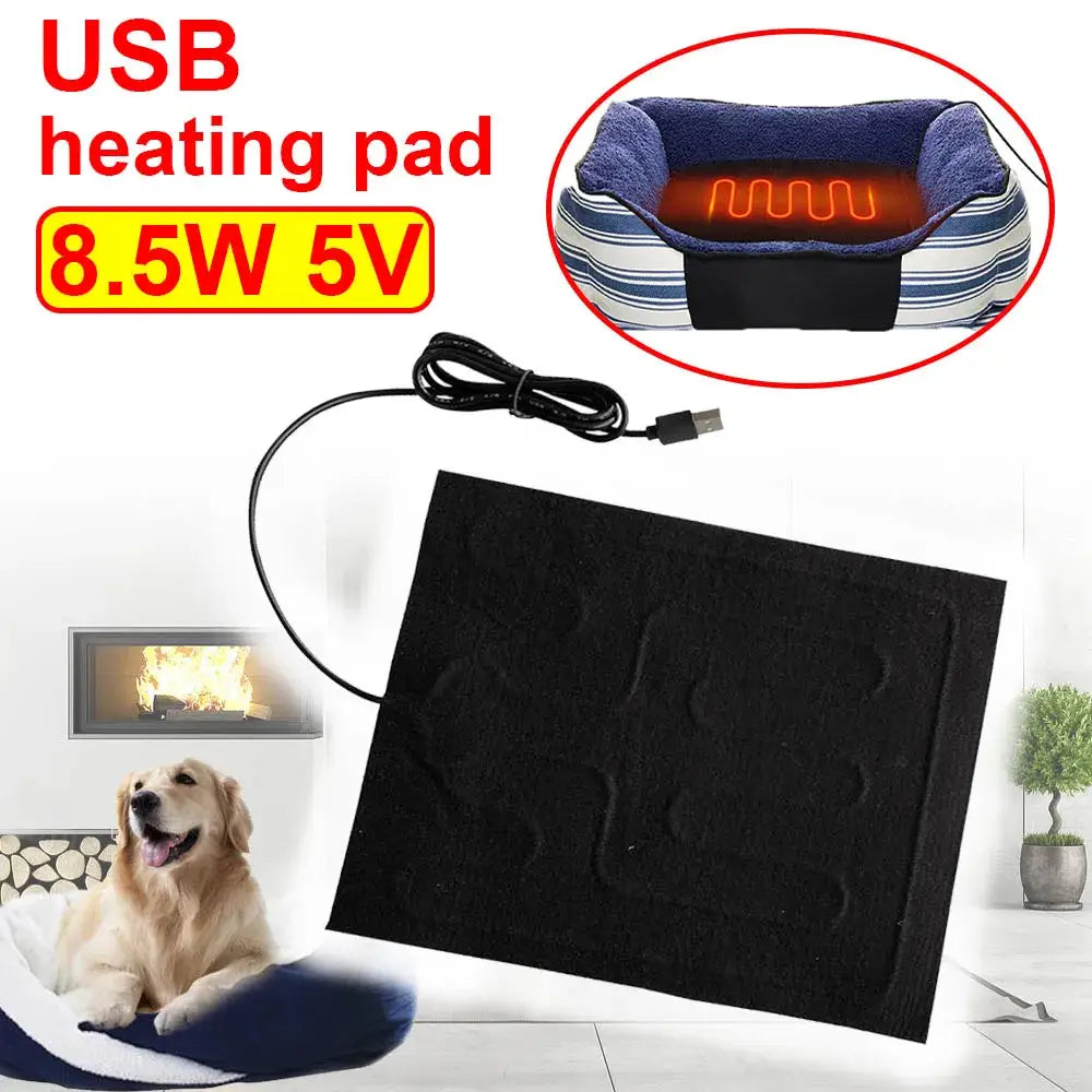 USB Heating Pad Folding Heated Sheet Car Seat Warmer Mat Default Title