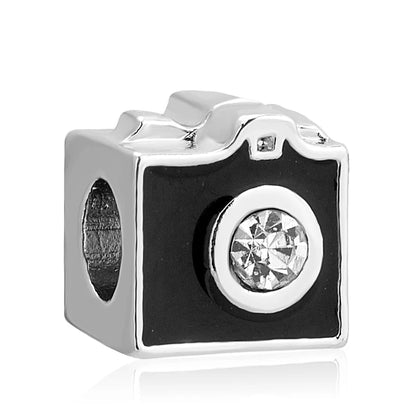 925 Silver Travel Globe Airplane Charm For Bracelet