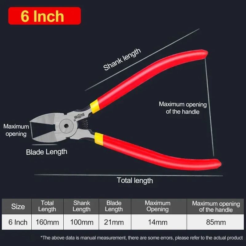 Professional Jewelry Repair Pliers - Top-Rated User-Friendly Diagonal Side Cutters 6 inch Black CHINA