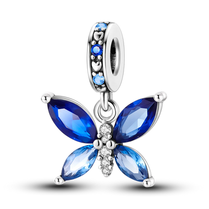 CharmBeads 925 Silver Blue Series DIY Bracelet Charms Top Rated Fashion Pendants KTC757