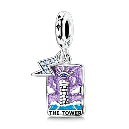 925 Sterling Silver Tarot Death God Charm Beads for Necklace and Bracelet DIY Fine Jewelry Gifts