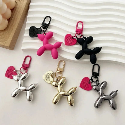 Balloon Dog Keychain - Cute Sweet Ins Style Phone Charm & Bag Pendant