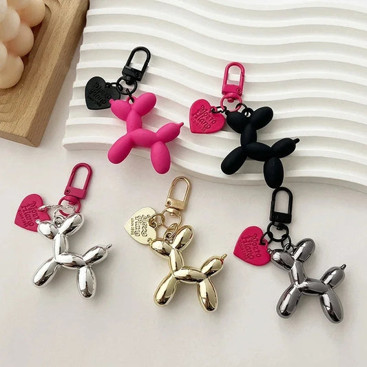 Balloon Dog Keychain - Cute Sweet Ins Style Phone Charm & Bag Pendant
