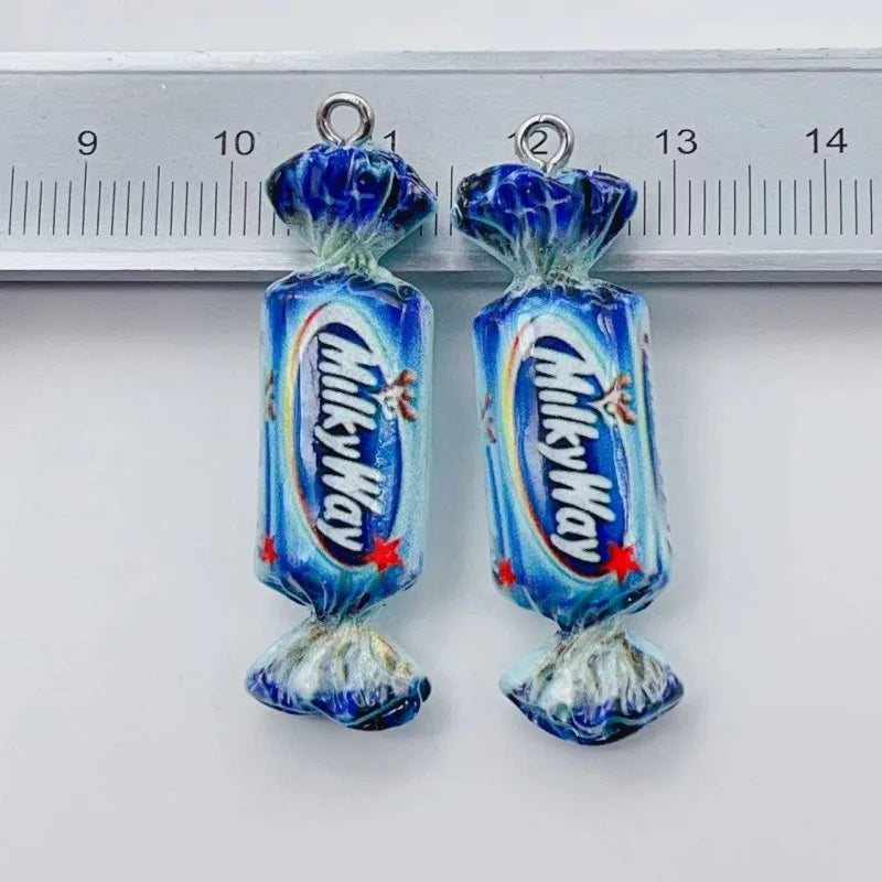 Cute Chocolate Candy Resin Charms For DIY Jewelry Bulk