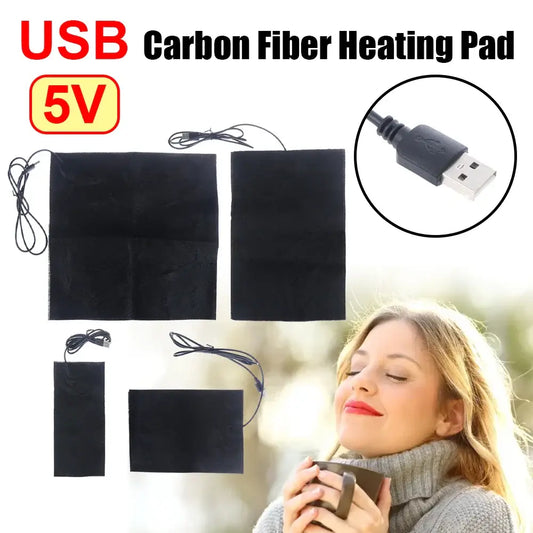 5V USB Warm Paste Pad Carbon Fiber Heating Pad Body Warmer