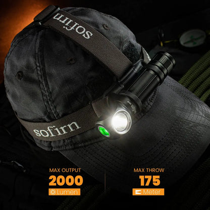 Sofirn HS40 SST40 LED Headlamp 2000lm USB C Rechargeable CHINA