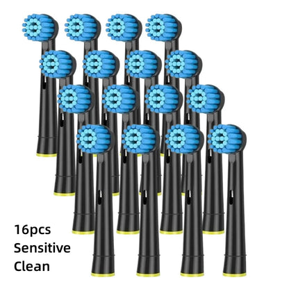 16/20PCS Brush Head Nozzles for Oral B Electric Toothbrush 16 Sensitive Clean