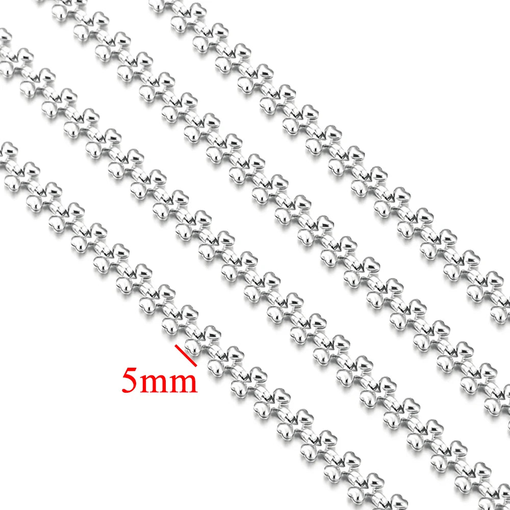 Gold Plated Stainless Steel Chain for DIY Jewelry Crafting Necklace Bracelet Anklet 1 Meter