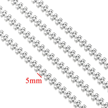 Gold Plated Stainless Steel Chain for DIY Jewelry Crafting Necklace Bracelet Anklet 1 Meter