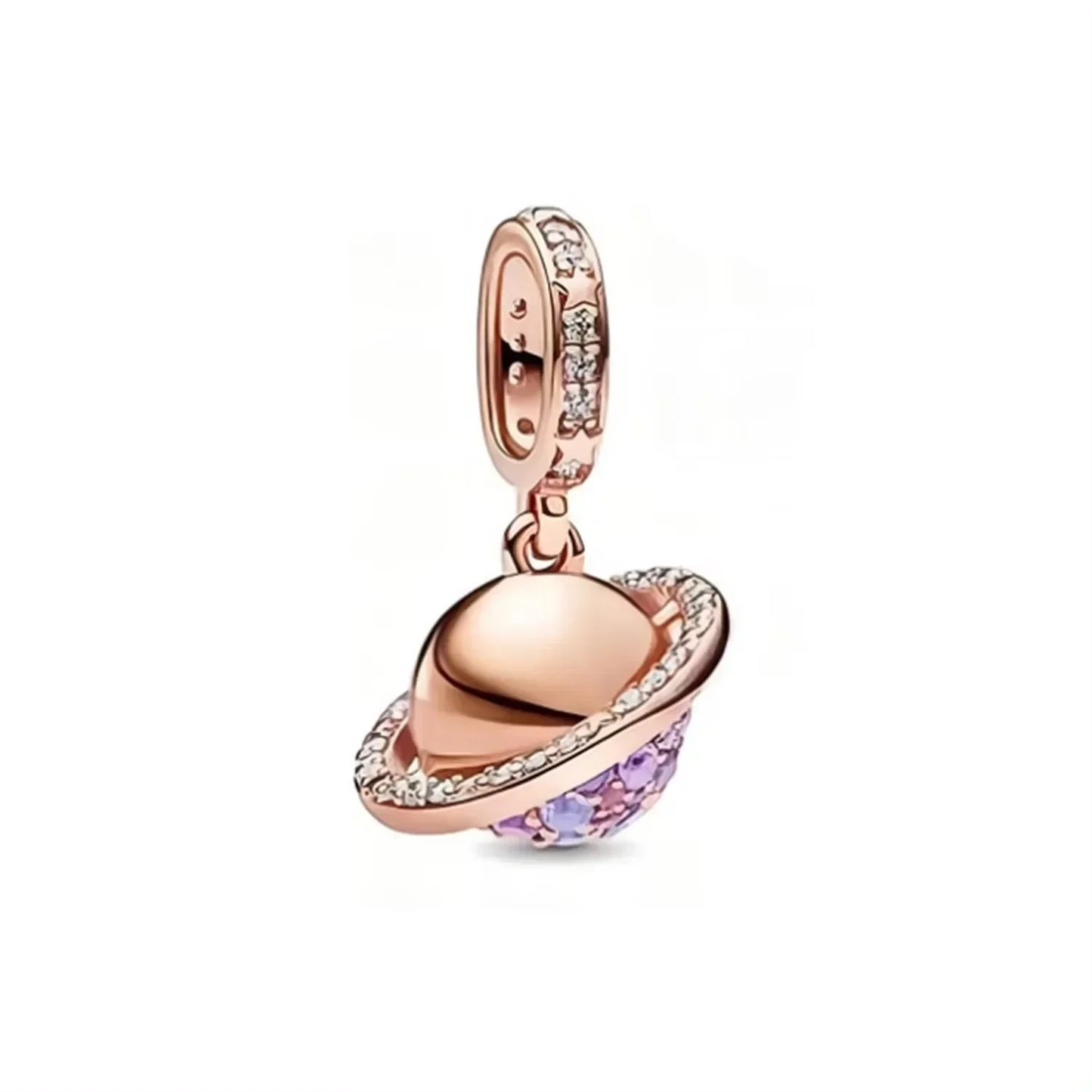 925 Sterling Silver Purple Star Animal Heart Flower Charms Beads for DIY Necklace and Bracelet Jewelry Gift