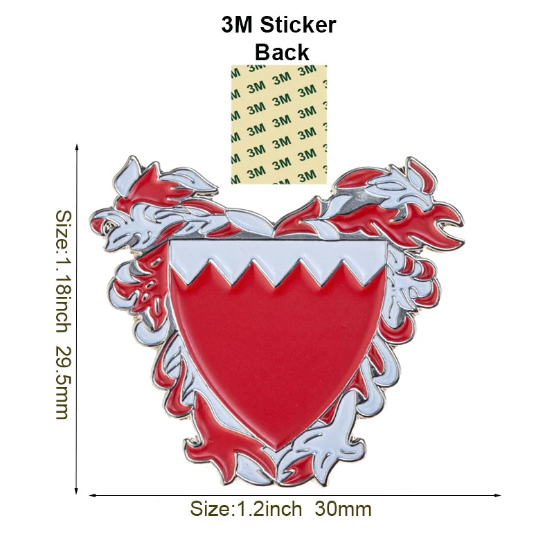 Stylish Saudi Arabia Themed Metal Pin Brooches for Mobile Phones