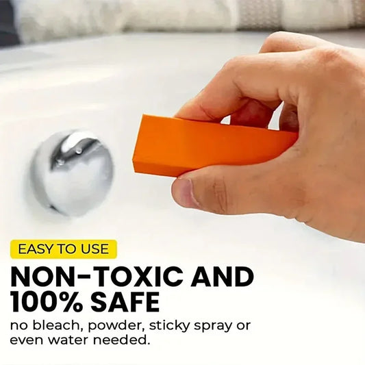 Effective Limescale Eraser for Glass and Rust Brush Tools Orange