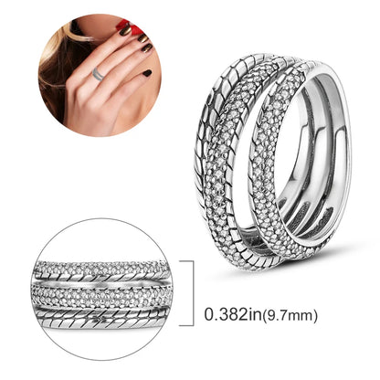 Silver Plated Luxury Stackable Ring for Women with Real Zircon Infinite Flower Daisy Design for Engagement and Wedding Parties APTR070
