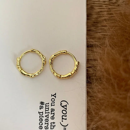 Elegant 925 Sterling Silver Hoop Earrings for Women Wedding Jewelry