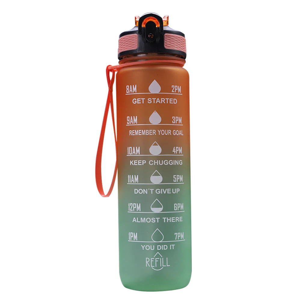 1L Silicone Leakproof Sport Water Bottle For Travel