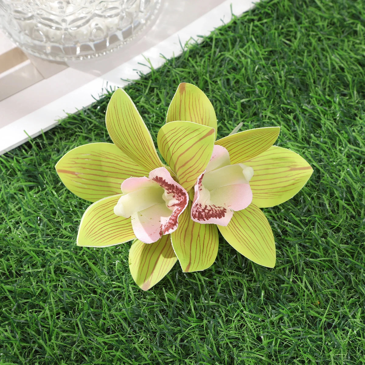 Bohemian Orchid Flower Hair Clips for Women Bridal Beach Wedding Hair Accessories