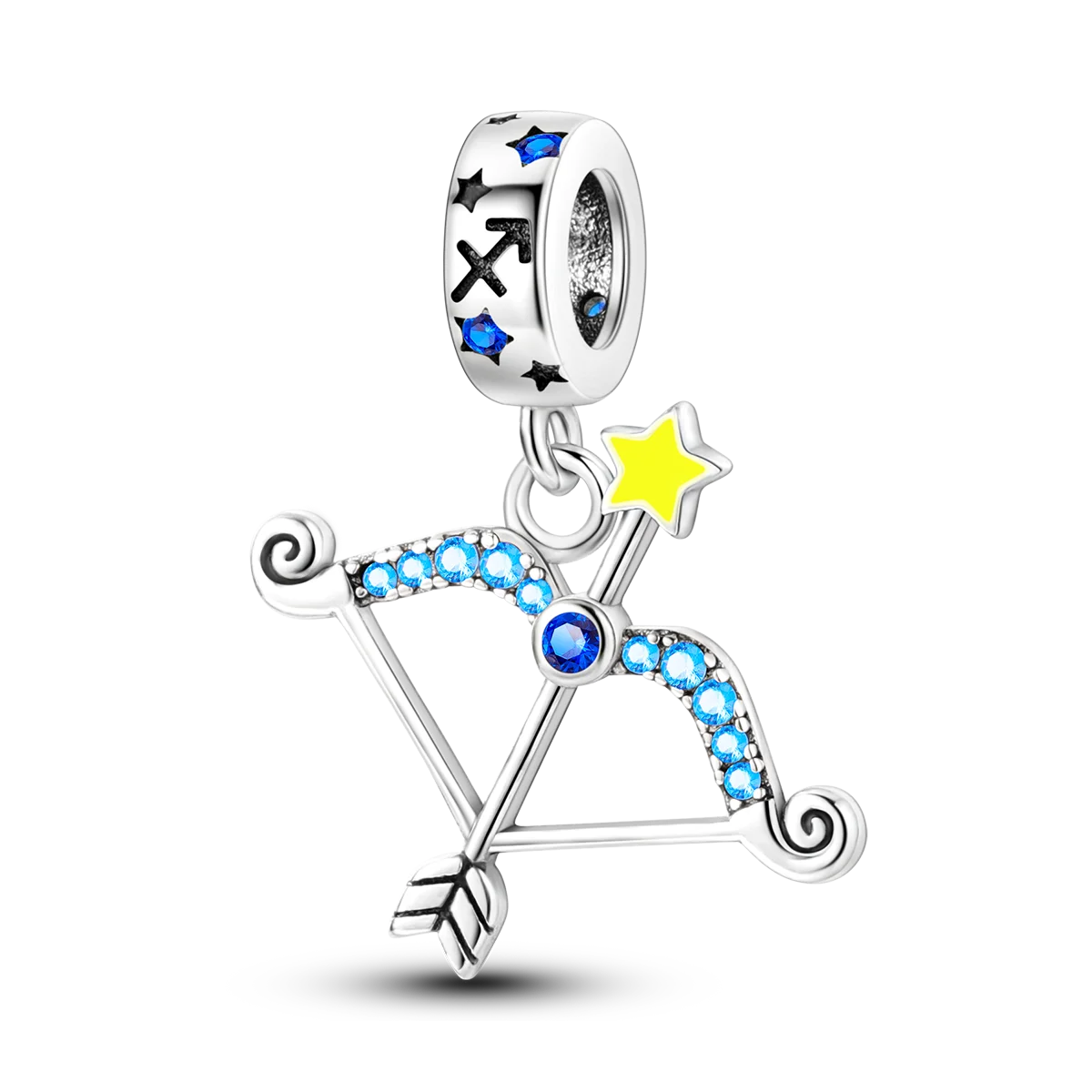 CharmBeads 925 Silver Blue Series DIY Bracelet Charms Top Rated Fashion Pendants KTC756-11